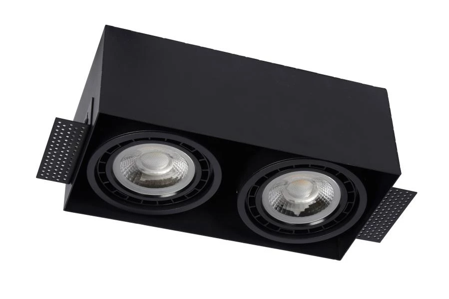Lucide TRIMLESS - Inbouwspot - 2xGU10 (ES111) - Zwart - uit